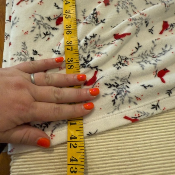 Aria Red and White Floral Nightgown 2X - Picture 4 of 9